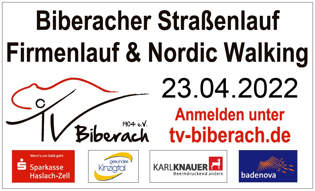 50. Biberacher Straßenlauf - Firmenlauf & Nordic Walking